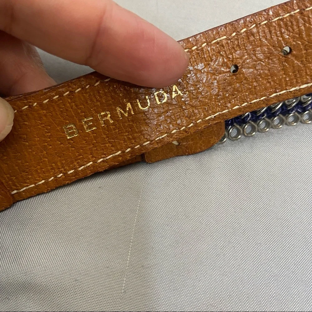Matin Bermuda blue rope boho XL belt